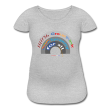 Load image into Gallery viewer, GROUPTHINK RAINBOW - Women’s Maternity T-Shirt - heather gray
