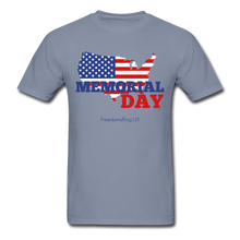 Load image into Gallery viewer, MEMORIAL DAY US FLAG - Unisex ComfortWash Garment Dyed T-Shirt - blue
