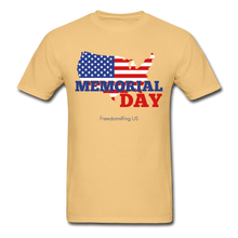 Load image into Gallery viewer, MEMORIAL DAY US FLAG - Unisex ComfortWash Garment Dyed T-Shirt - light yellow
