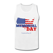 Load image into Gallery viewer, MEMORIAL DAY US FLAG - Men’s Premium Tank - white
