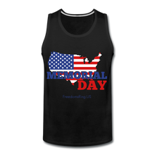 Load image into Gallery viewer, MEMORIAL DAY US FLAG - Men’s Premium Tank - black
