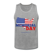 Load image into Gallery viewer, MEMORIAL DAY US FLAG - Men’s Premium Tank - heather gray
