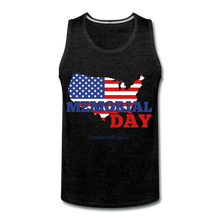 Load image into Gallery viewer, MEMORIAL DAY US FLAG - Men’s Premium Tank - charcoal gray
