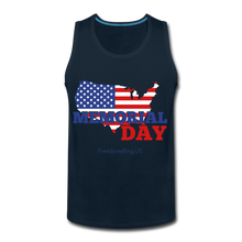 Load image into Gallery viewer, MEMORIAL DAY US FLAG - Men’s Premium Tank - deep navy
