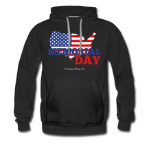 Load image into Gallery viewer, MEMORIAL DAY US FLAG - Men’s Premium Hoodie - black
