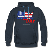 Load image into Gallery viewer, MEMORIAL DAY US FLAG - Men’s Premium Hoodie - navy
