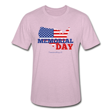 Load image into Gallery viewer, MEMORIAL DAY US FLAG - Unisex Heather Prism T-Shirt - heather prism lilac
