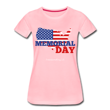 Load image into Gallery viewer, MEMORIAL DAY US FLAG - Women’s Premium T-Shirt - pink
