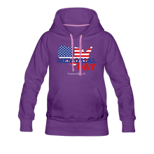 Load image into Gallery viewer, MEMORIAL DAY US FLAG - Women’s Premium Hoodie - purple
