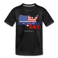 Load image into Gallery viewer, MEMORIAL DAY US FLAG - Toddler Premium T-Shirt - charcoal gray
