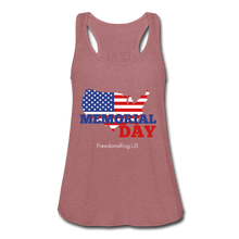 Load image into Gallery viewer, MEMORIAL DAY US FLAG - Women&#39;s Flowy Tank Top by Bella - mauve
