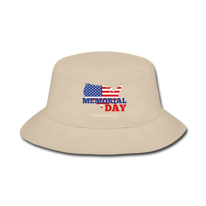 MEMORIAL DAY US FLAG - Bucket Hat - cream