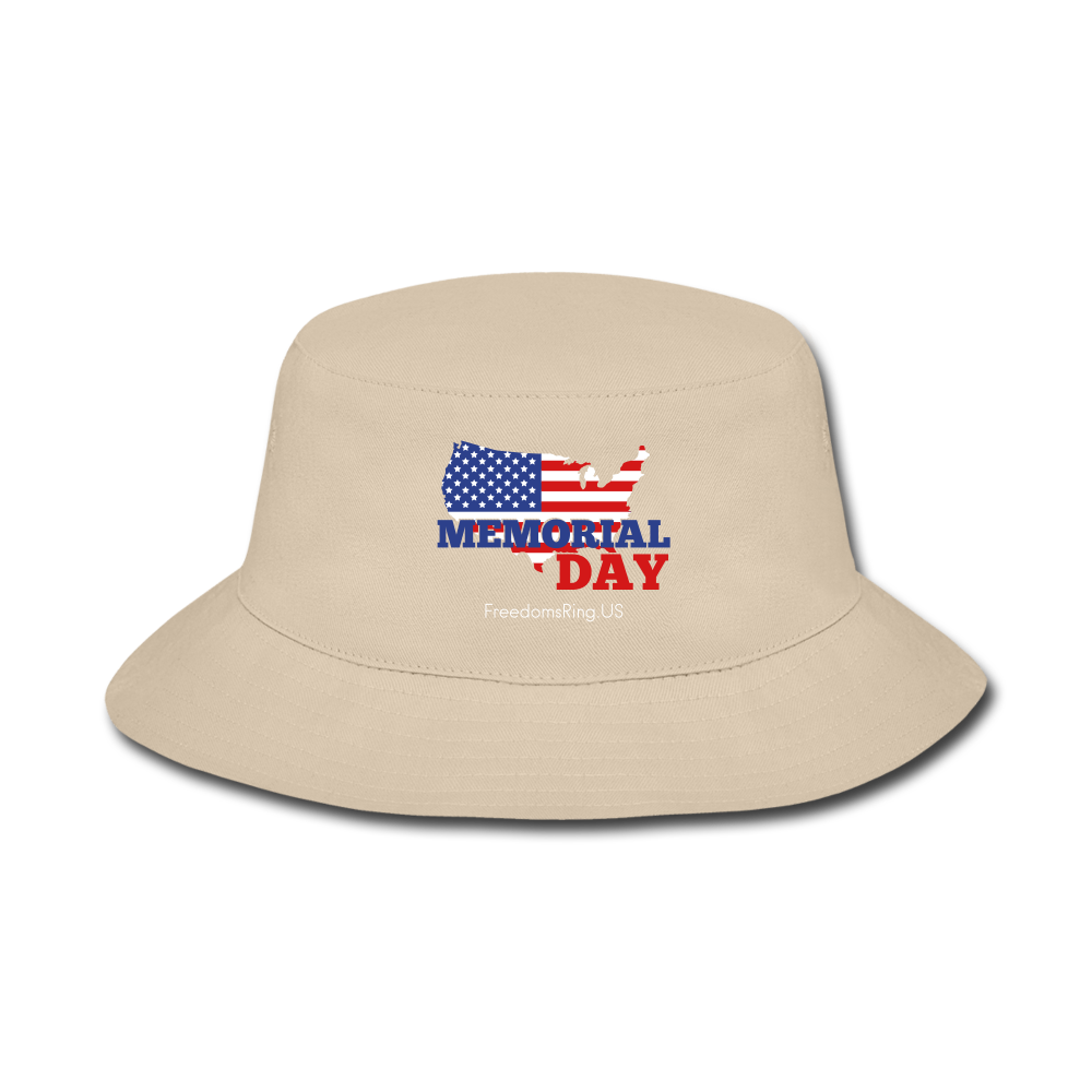 MEMORIAL DAY US FLAG - Bucket Hat - cream