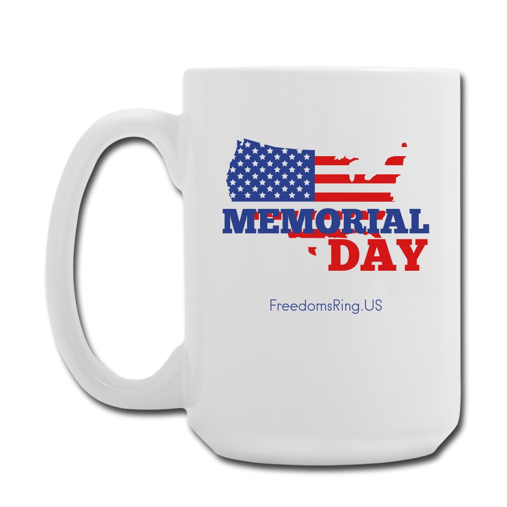 MEMORIAL DAY US FLAG - Coffee/Tea Mug 15 oz - white