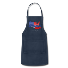 Load image into Gallery viewer, MEMORIAL DAY US FLAG - Adjustable Apron - navy
