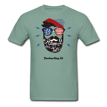 Load image into Gallery viewer, HAPPY 4TH BEARDY! - Unisex ComfortWash Garment Dyed T-Shirt - seafoam green
