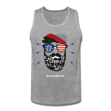 Load image into Gallery viewer, HAPPY 4TH BEARDSICLE! - Men’s Premium Tank - heather gray
