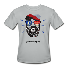 Load image into Gallery viewer, HAPPY 4TH BEARDSICLE! - Men’s Moisture Wicking Performance T-Shirt - silver
