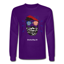 Load image into Gallery viewer, HAPPY 4TH BEARDSICLE! - Men&#39;s Long Sleeve T-Shirt - purple
