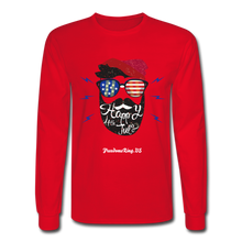 Load image into Gallery viewer, HAPPY 4TH BEARDSICLE! - Men&#39;s Long Sleeve T-Shirt - red
