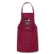 Load image into Gallery viewer, HAPPY 4TH BEARDSICLE! - Adjustable Apron - burgundy
