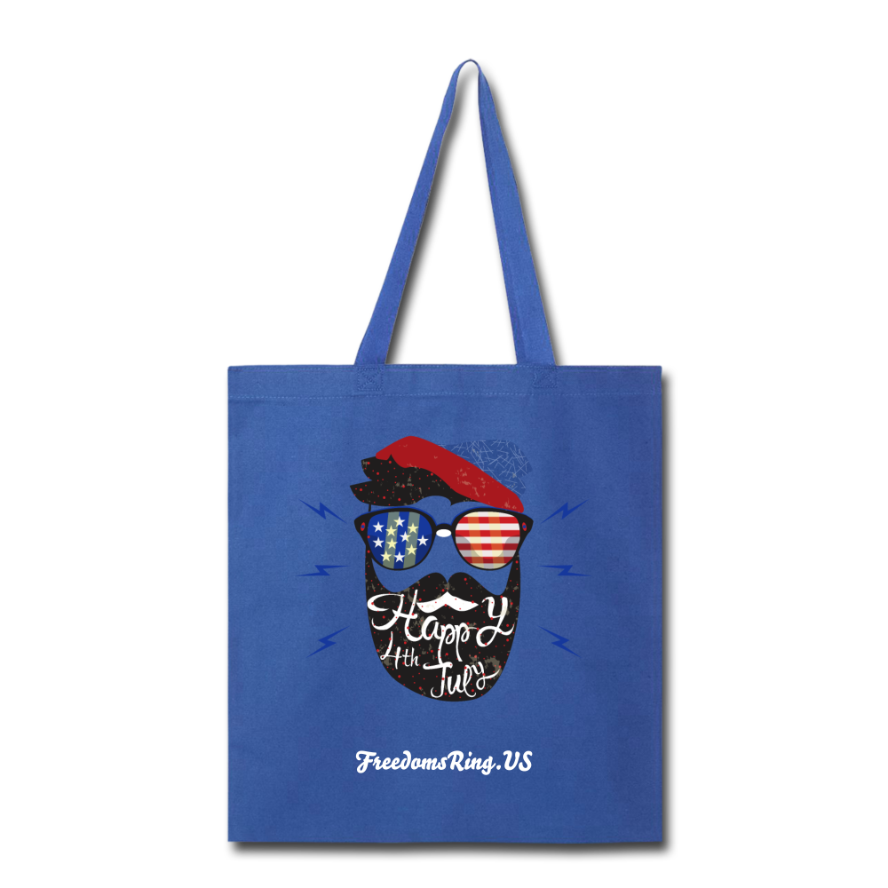 HAPPY 4TH BEARDSICLE! - Tote Bag - royal blue