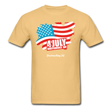 Load image into Gallery viewer, JULY 4TH FLAG - Unisex ComfortWash Garment Dyed T-Shirt - light yellow
