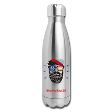 Load image into Gallery viewer, HAPPY 4TH BEARDSICLE! - Insulated Stainless Steel Water Bottle - silver
