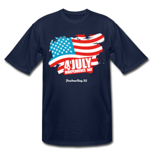 Load image into Gallery viewer, JULY 4TH FLAG - Men&#39;s Tall T-Shirt - navy
