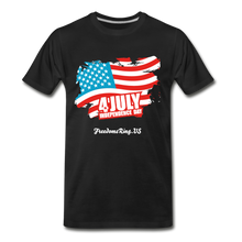 Load image into Gallery viewer, JULY 4TH FLAG - Men&#39;s Premium T-Shirt - black
