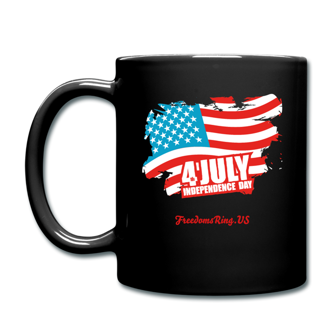 JULY 4TH FLAG - Full Color Mug - black