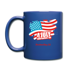 Load image into Gallery viewer, JULY 4TH FLAG - Full Color Mug - royal blue
