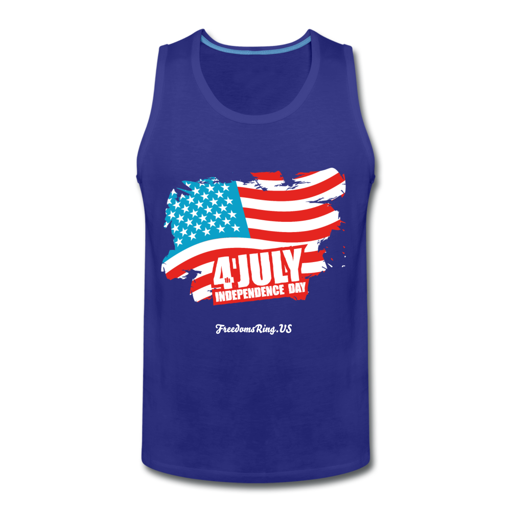 JULY 4TH FLAG - Men’s Premium Tank - royal blue