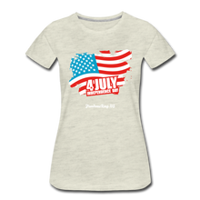 Load image into Gallery viewer, JULY 4TH FLAG - Women’s Premium T-Shirt - heather oatmeal
