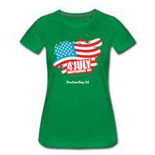 Load image into Gallery viewer, JULY 4TH FLAG - Women’s Premium T-Shirt - kelly green
