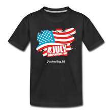 Load image into Gallery viewer, JULY 4TH FLAG - Kids&#39; Premium T-Shirt - black
