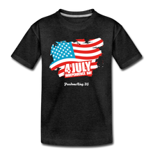 Load image into Gallery viewer, JULY 4TH FLAG - Kids&#39; Premium T-Shirt - charcoal gray
