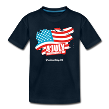 Load image into Gallery viewer, JULY 4TH FLAG - Kids&#39; Premium T-Shirt - deep navy
