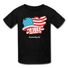 Load image into Gallery viewer, JULY 4TH FLAG - Kids&#39; T-Shirt - black
