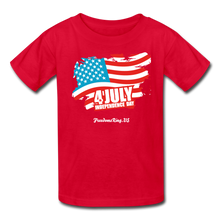 Load image into Gallery viewer, JULY 4TH FLAG - Kids&#39; T-Shirt - red
