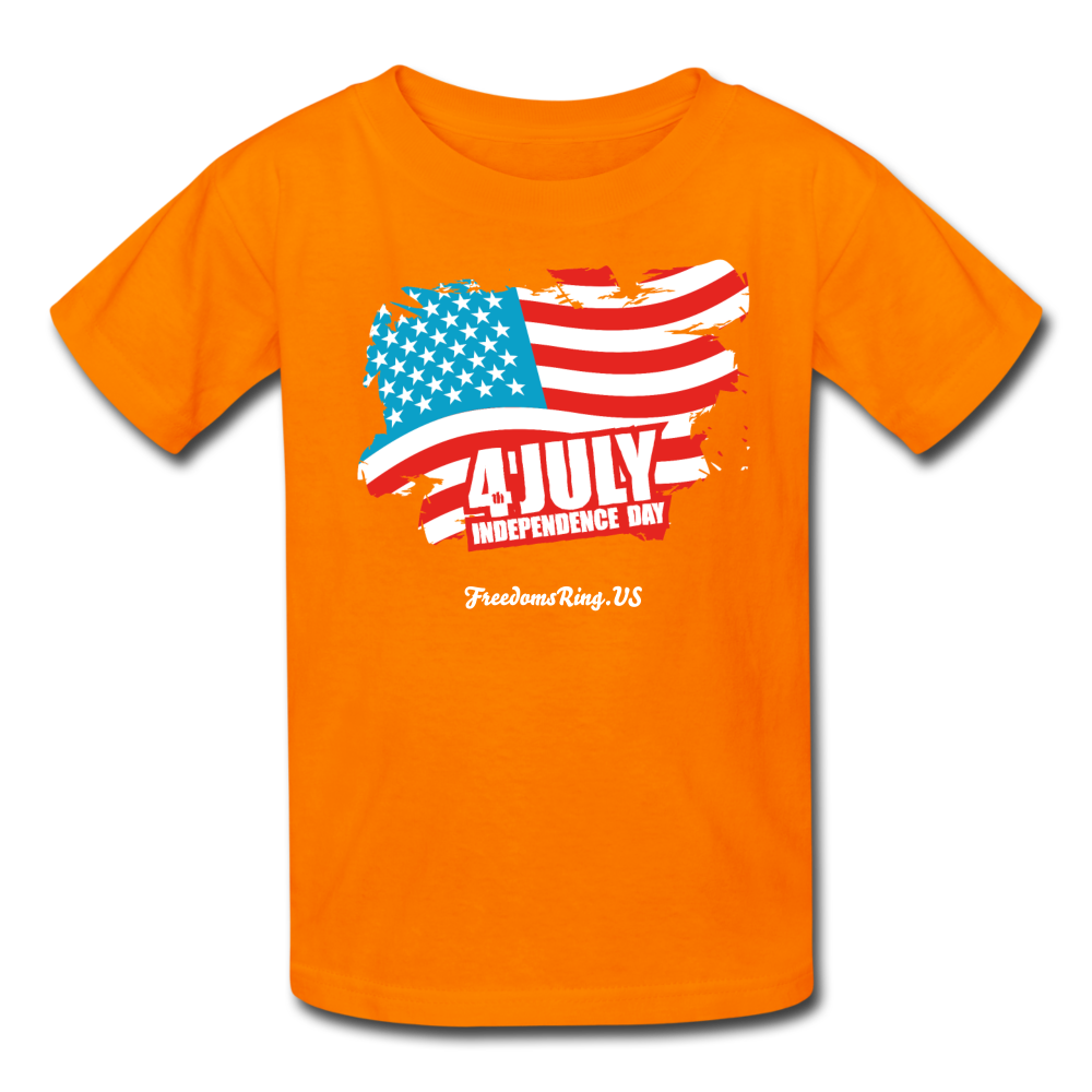 JULY 4TH FLAG - Kids' T-Shirt - orange