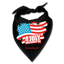 Load image into Gallery viewer, JULY 4TH FLAG - Bandana - black
