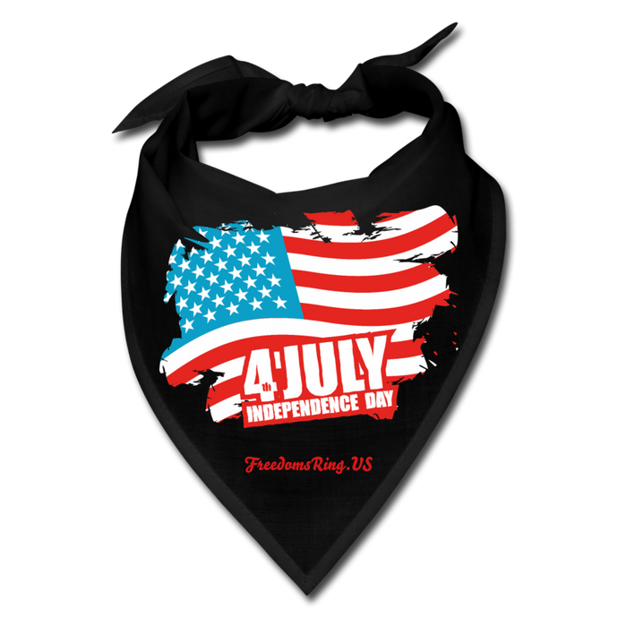 JULY 4TH FLAG - Bandana - black