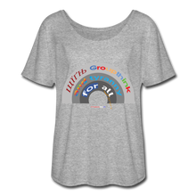 Load image into Gallery viewer, GROUPTHINK RAINBOW - Women’s Flowy T-Shirt - heather gray
