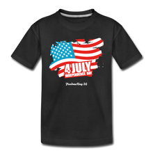 Load image into Gallery viewer, JULY 4TH FLAG - Toddler Premium T-Shirt - black
