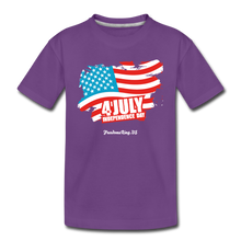 Load image into Gallery viewer, JULY 4TH FLAG - Toddler Premium T-Shirt - purple
