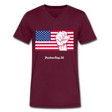 Load image into Gallery viewer, USA STRONG - Men&#39;s V-Neck T-Shirt - maroon
