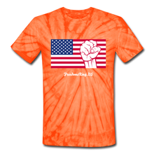 Load image into Gallery viewer, USA STRONG - Unisex Tie Dye T-Shirt - spider orange
