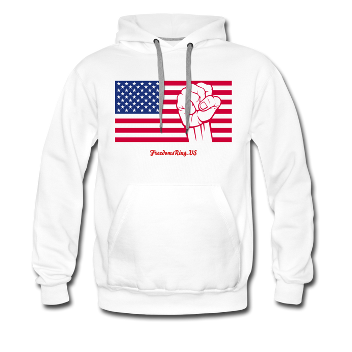 USA STRONG - Men’s Premium Hoodie - white