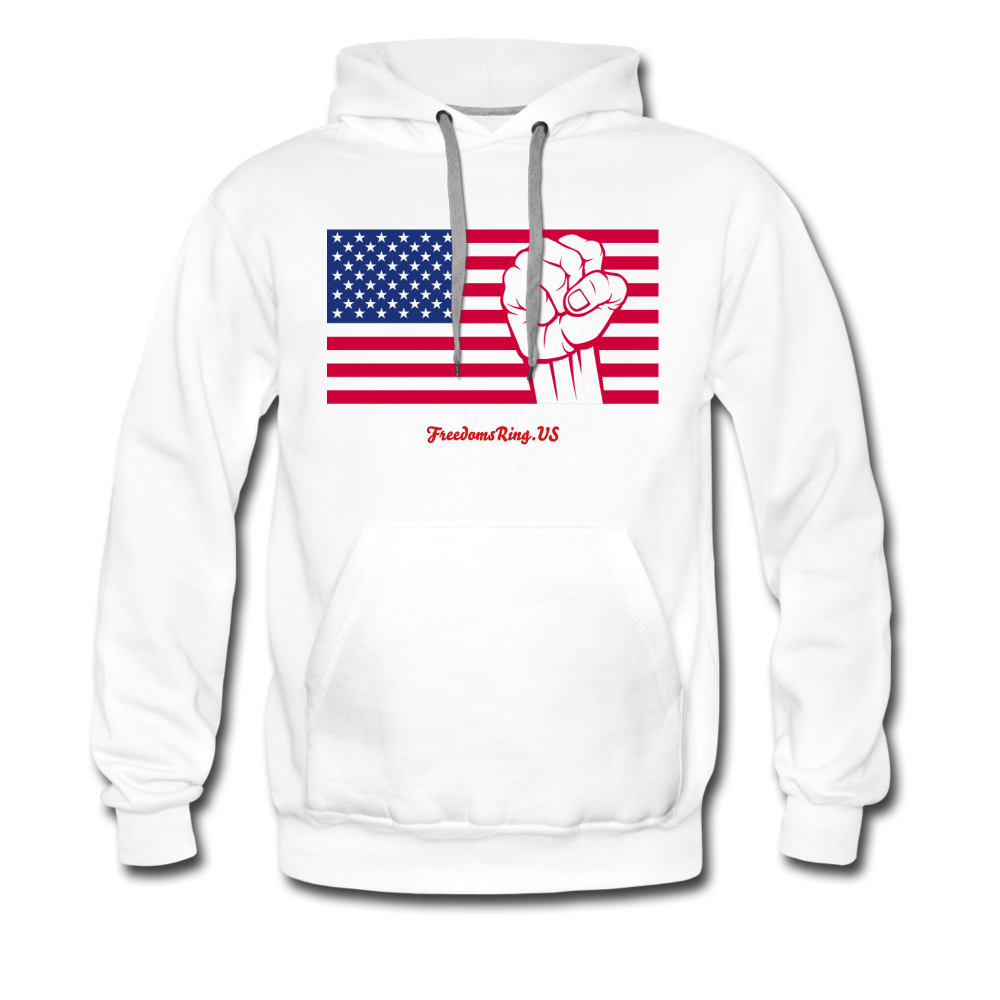 USA STRONG - Men’s Premium Hoodie - white